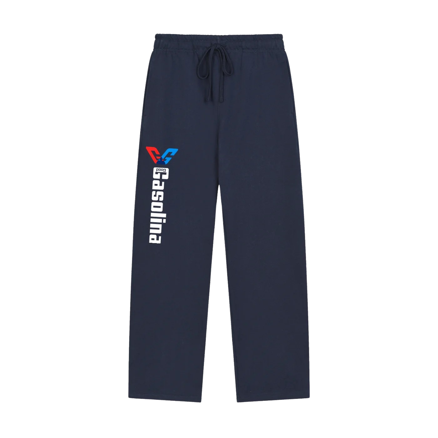 Solid Color Straight-Leg Sweatpants